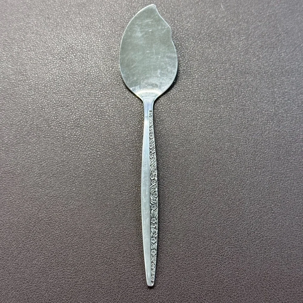 Coventry‎ Stainless Japan Floral Jam Jelly Spoon Notched Leaf Bowl 6 Inch